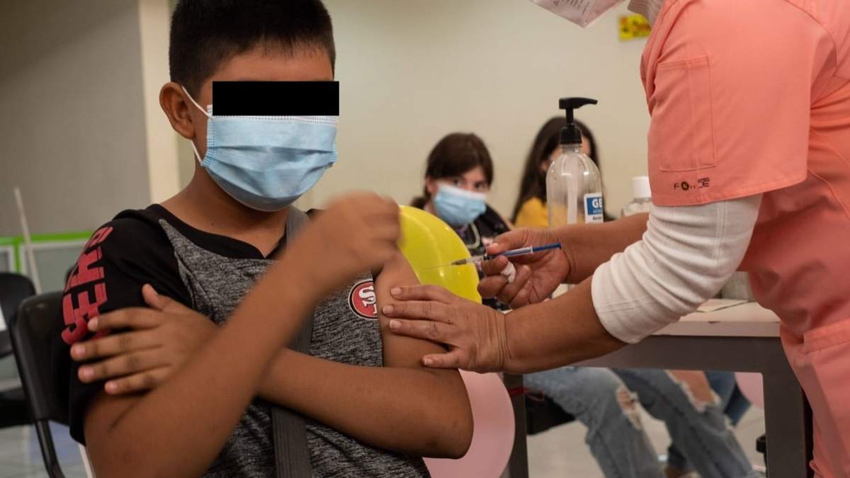 Vacunación de menores en Chiapas