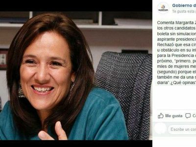 Gobierno de Querétaro difunde que Margarita Zavala llegó a la boleta 'sin simulaciones y traiciones”