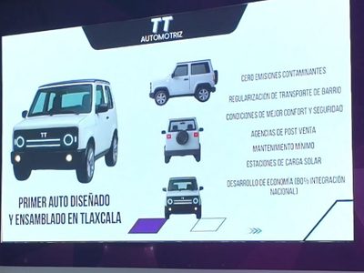 Presentan primer auto eléctrico “Totalmente Tlaxcalteca”; costará 100 mil pesos
