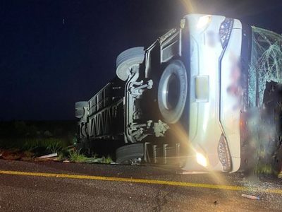 Vuelca autobús en la carretera Reynosa-Monterrey; murieron 12 pasajeros