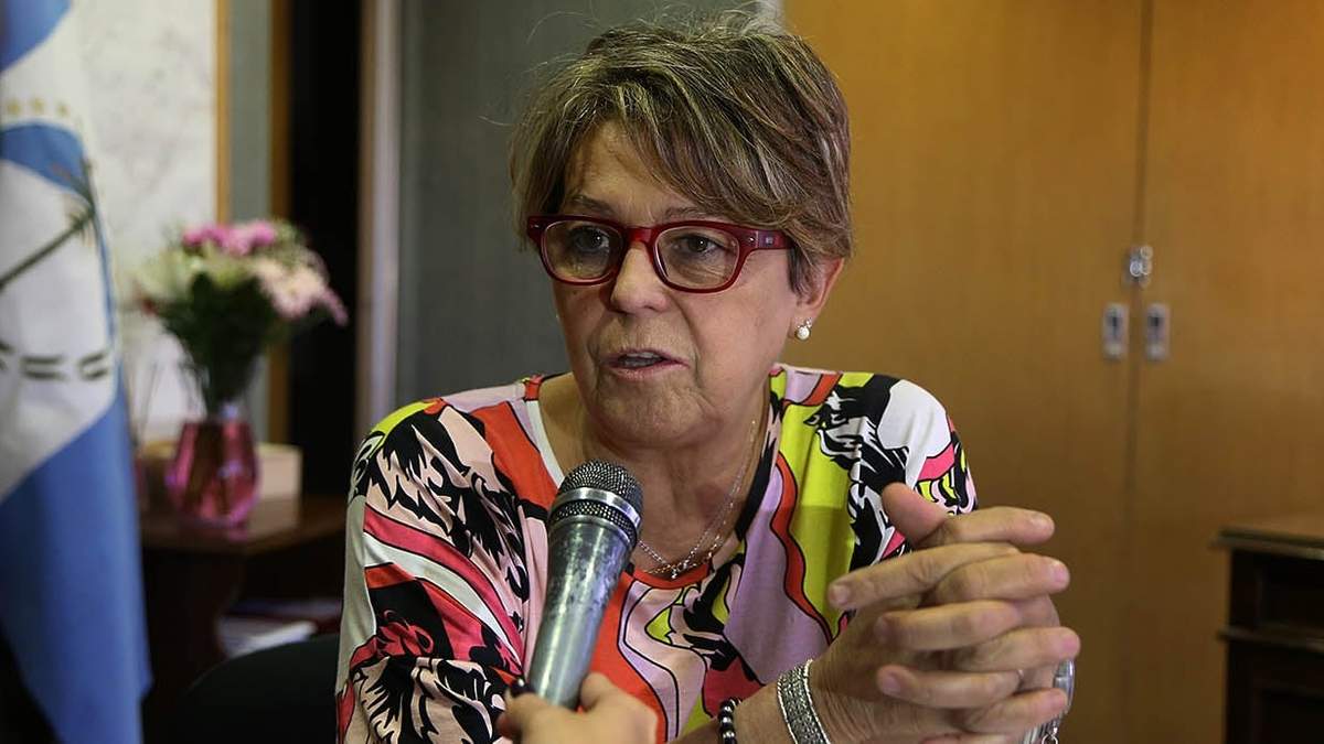 Cristina Storioni, titular educativa de Neuquén. Fuente: (Twitter)