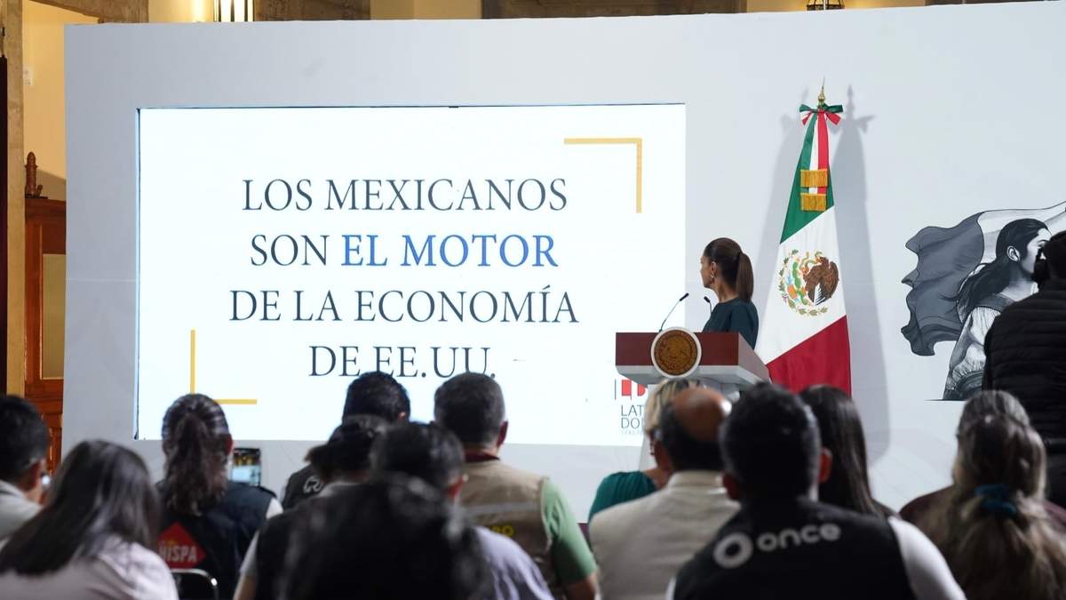 Claudia Sheinbaum en su conferencia mañanera