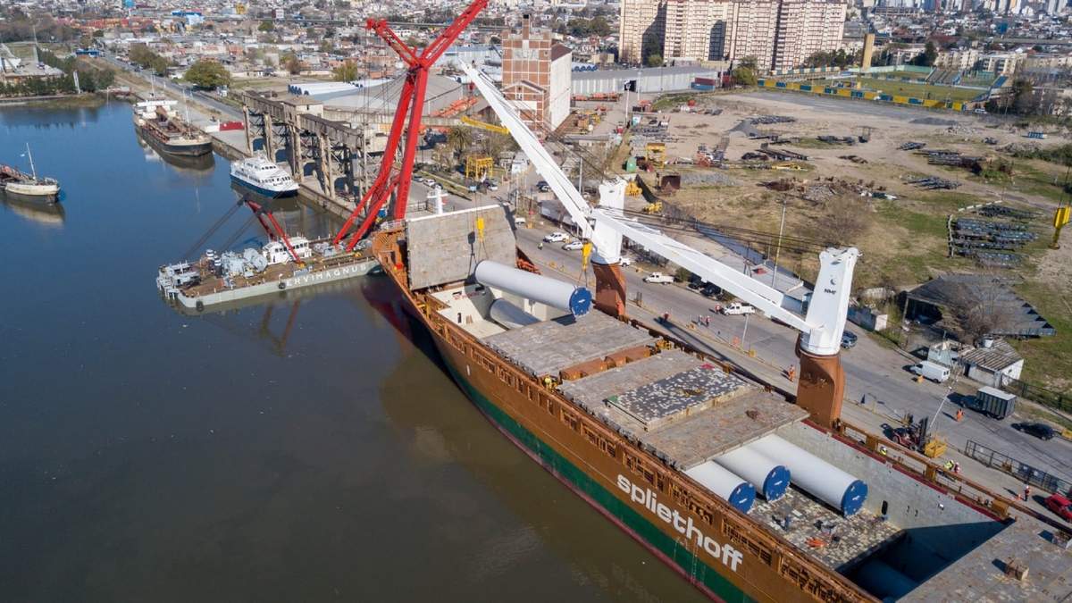 Puerto de Dock Sud. (Fuente: Twitter)