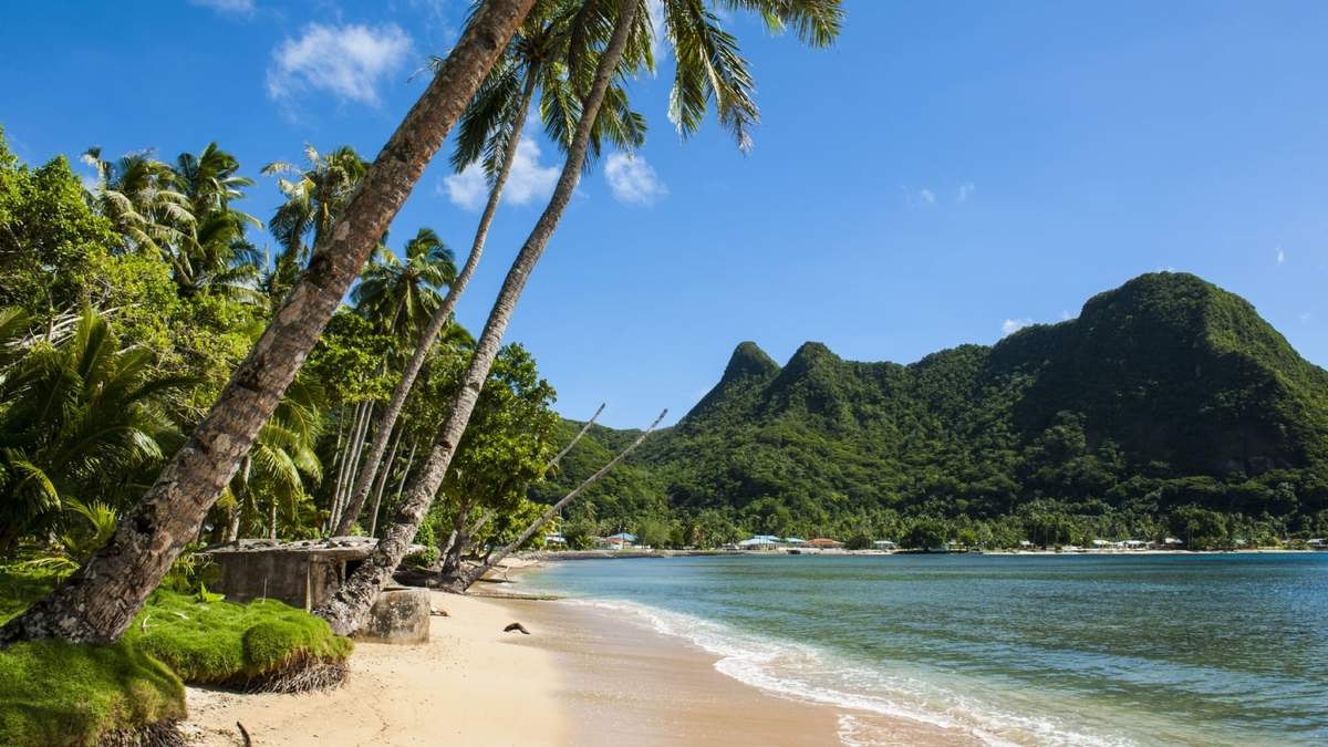 El Parque Nacional de Samoa Americana, el último lugar en recibir el Año Nuevo. Fuente: (Twitter)