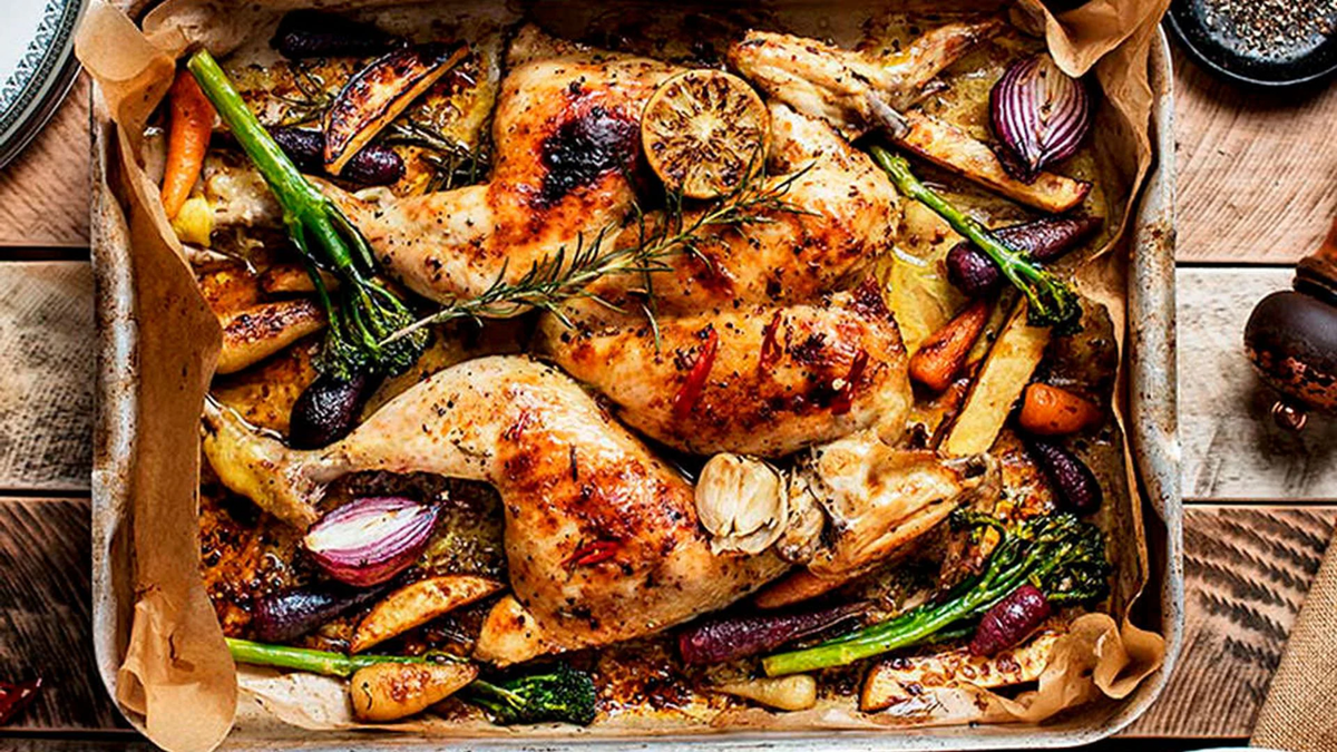 Pollo al horno. Fuente: (Instagram)
