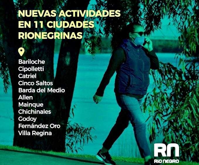 La lista de las ciudades de Río Negro