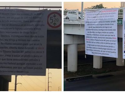 Nuevas narcomantas en Culiacán señalan a funcionario de la FGR