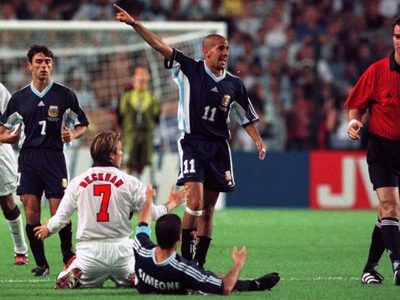 Beckham recordó la expulsión contra Argentina y lo fuerte que repercutió en su carrera