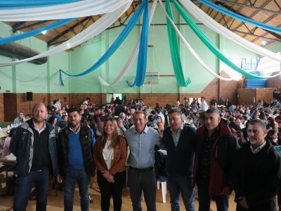 Omar Gutiérrez participó del acto aniversario de Huinganco