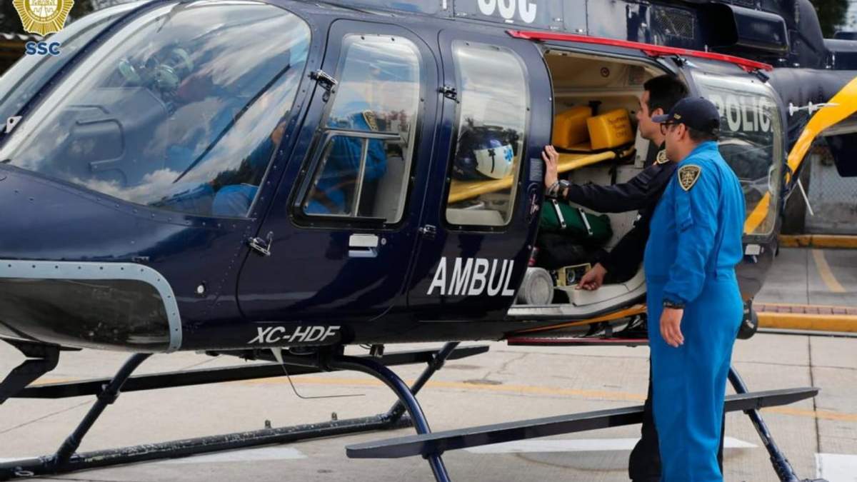 Tres helicópteros-ambulancia fueron enviados a Acapulco, Guerrero
