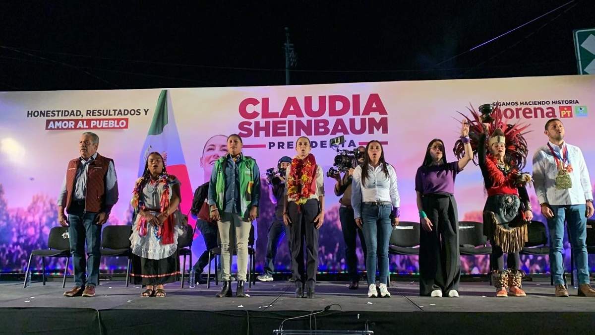 Claudia Sheinbaum en Maravatío, Michoacán