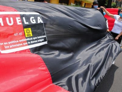 Sindicato del PRD se declara en huelga; acusa violación a sus derechos laborales