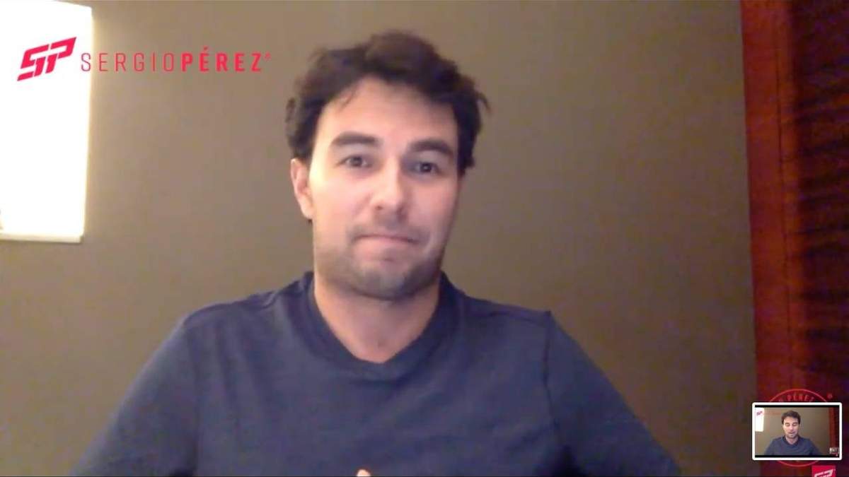 Sergio Pérez en la conferencia virtual