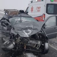 Temporal de nieve : un hombre en grave estado tras un choque frontal en la ruta 22