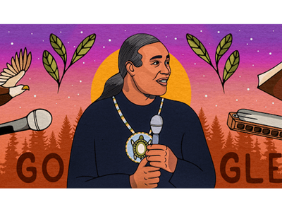 Él es Charlie Hill y por esta razón es el Doodle de Google