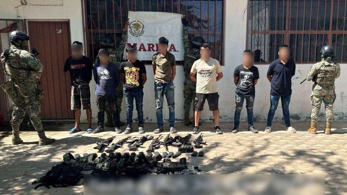 Los detenidos en Coyuca de Benítez, en la región Costa Grande de Guerrero