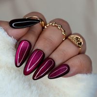Nail art: probá estos fabulosos diseños de uñas "ojo de gato" en color rojo para San Valentín