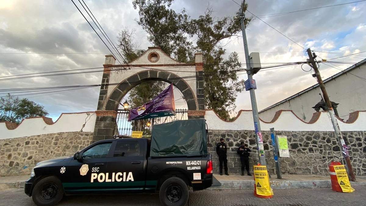 Operativo en panteones. Mixquic, alcaldía Tláhuac