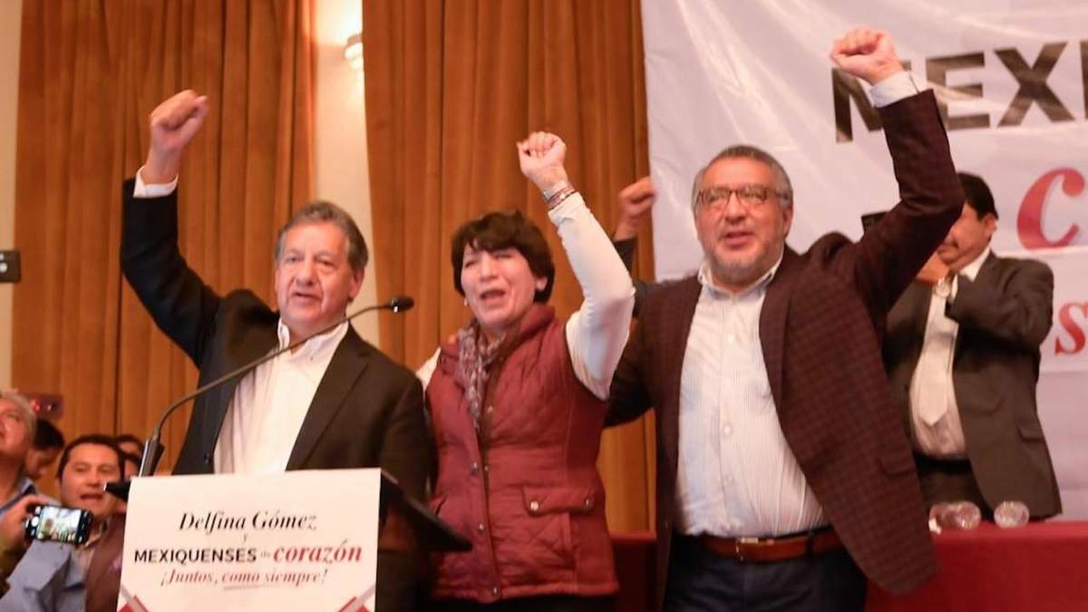 Higinio Martínez, Delfina Gómez y Horacio Duarte