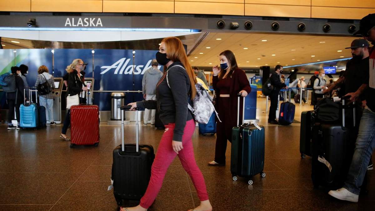Aeropuerto Internacional de Alaska, al norte de Estados Unidos. Fuente: (Twitter)