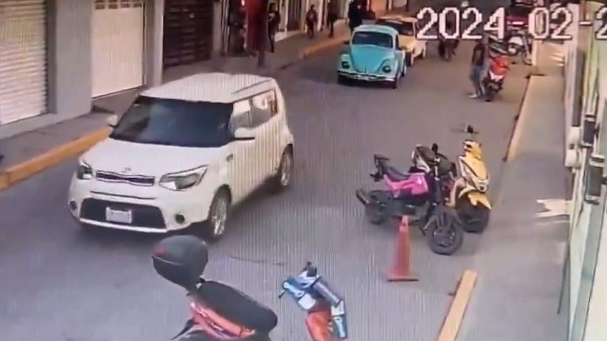 Momento del ataque a machetazos