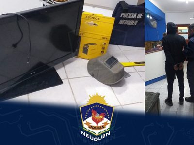 Zapala: salió a robar mientras cumplía una condena con prisión domiciliaria