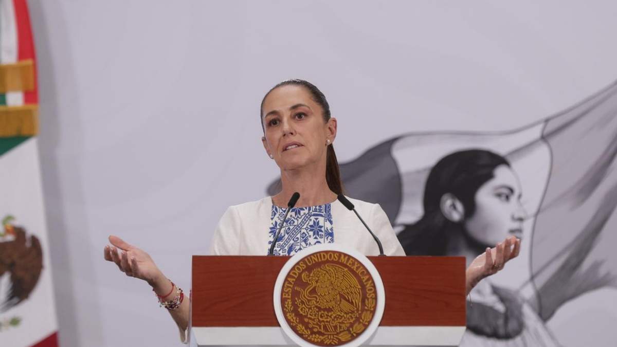 La presidenta Claudia Sheinbaum en la mañanera