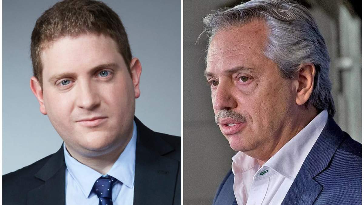 Jonatan Viale, Alberto Fernández. Fuente: (Twitter)