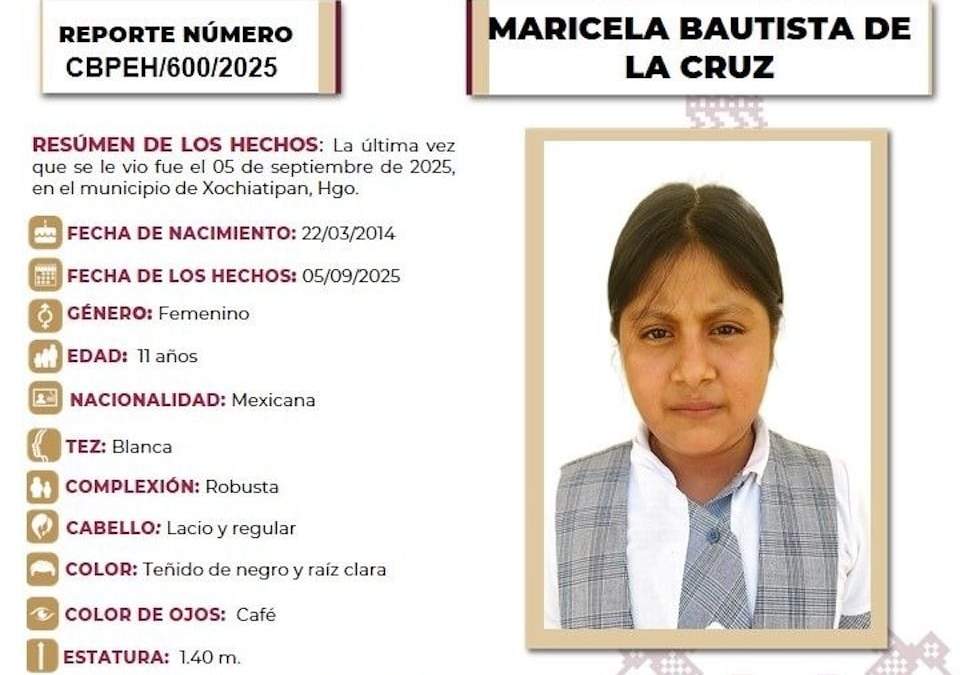 Ficha de búsqueda de Maricela
