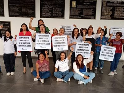 Reciben con protestas a diputado panista de Morelos que propone extinguir paridad en alcaldías