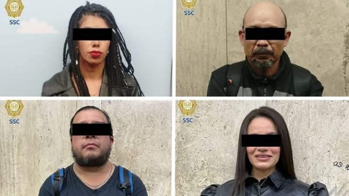 Los cuatro detenidos en el Metro de la CDMX