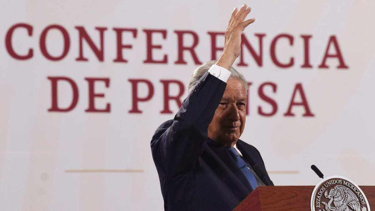 El presidente en su conferencia matutina