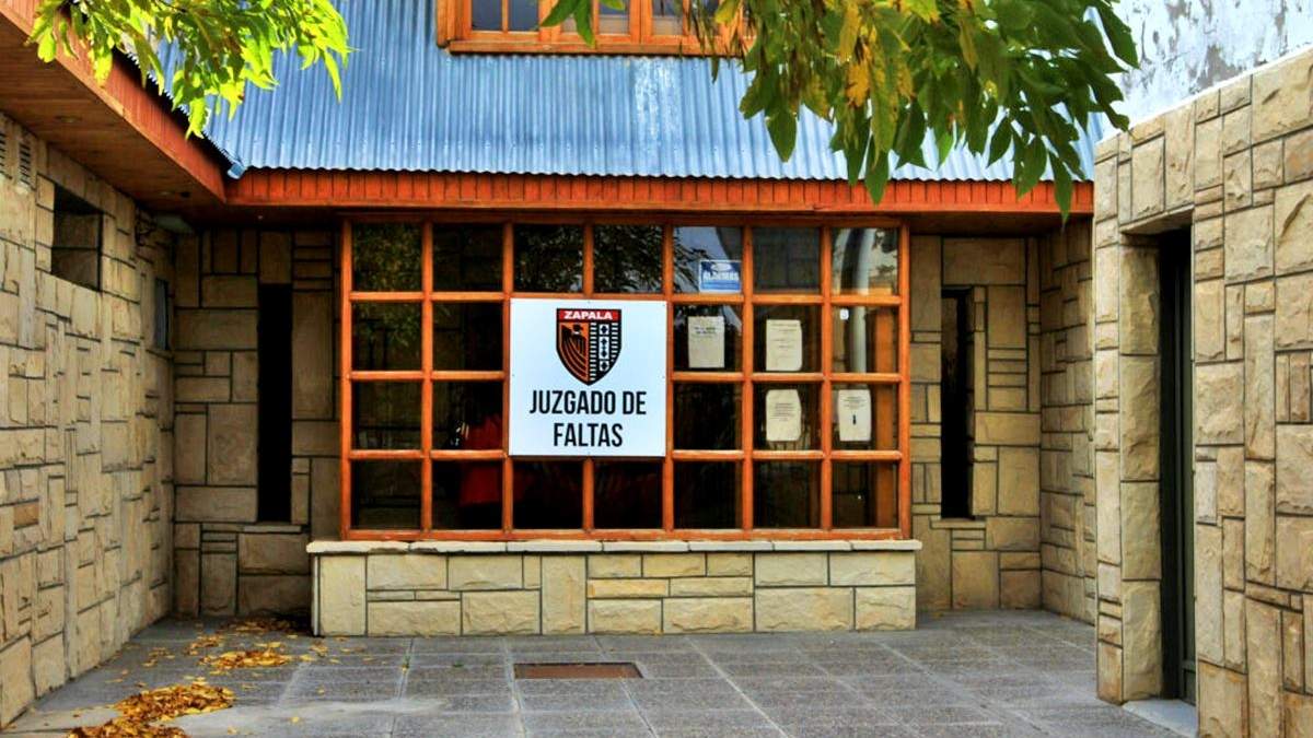 Juzgado de Faltas de Zapala. Fuente: (Twitter)