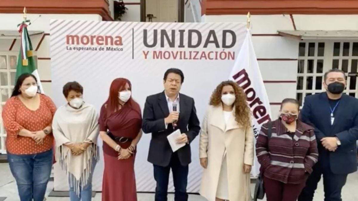 Layda Sansores con Mario Delgado