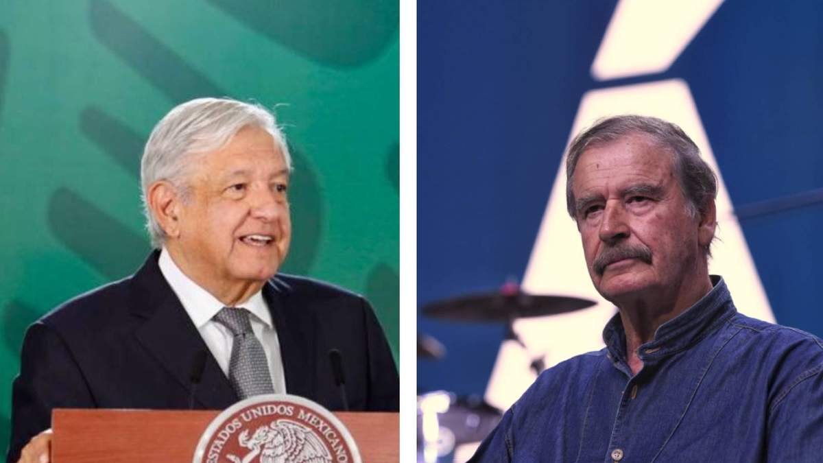 El presidente López Obrador y el expresidente Vicente Fox