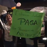 Protestan frente a Palacio Nacional por recorte de presupuesto a estancias infantiles