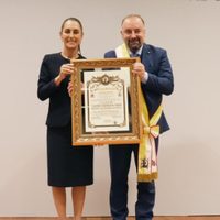 Sheinbaum agradece tras recibir el premio Premio Internazionale Bonifacio VIII