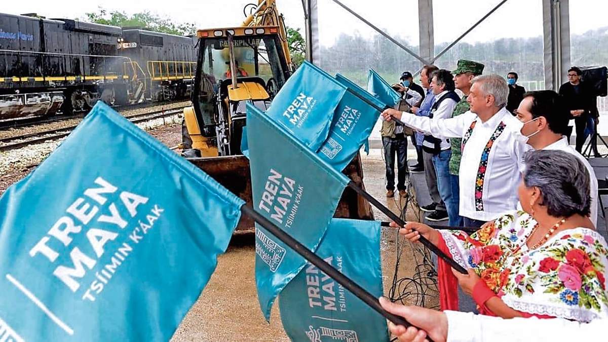 AMLO de gira para supervisar obras del Tren Maya