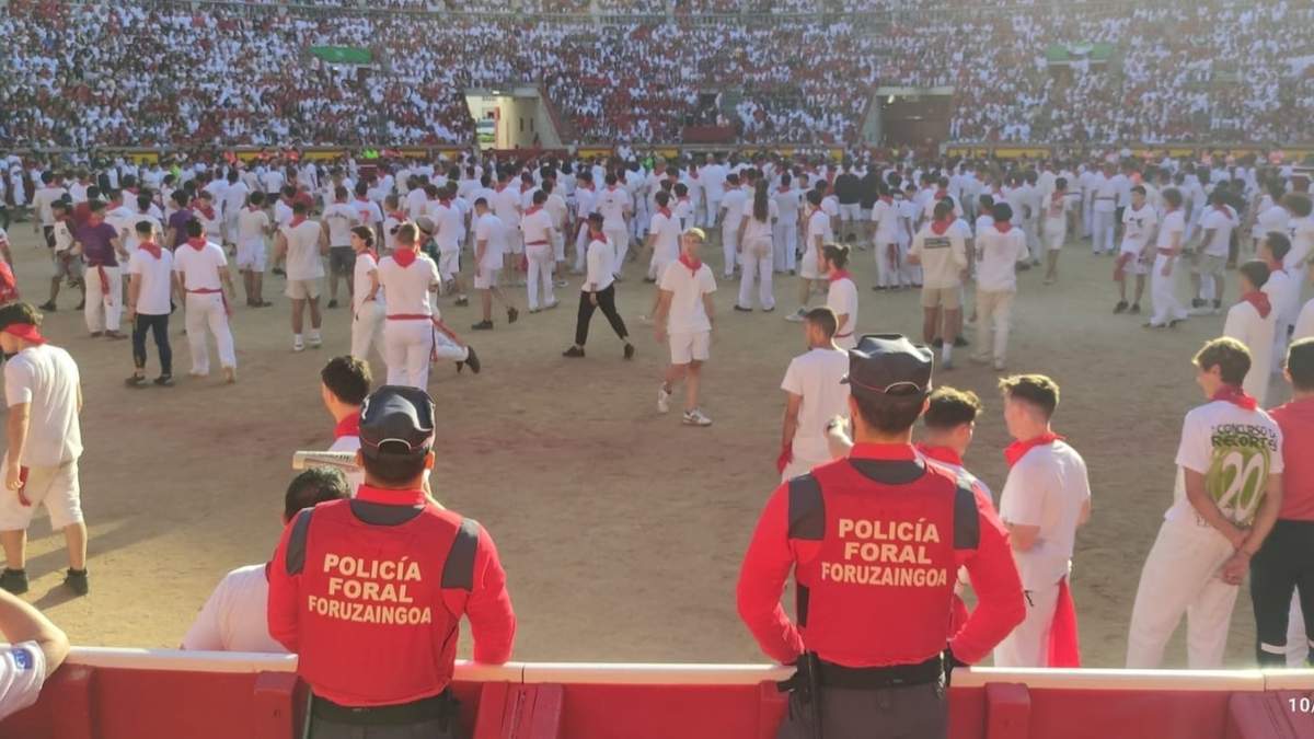La Policía de Navarra en el festejo de San Fermín