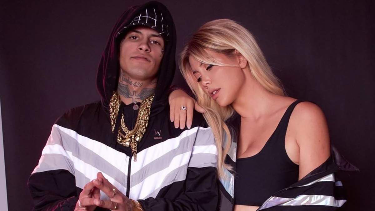 L-Gante y Wanda Nara. Fuente: (Instagram)