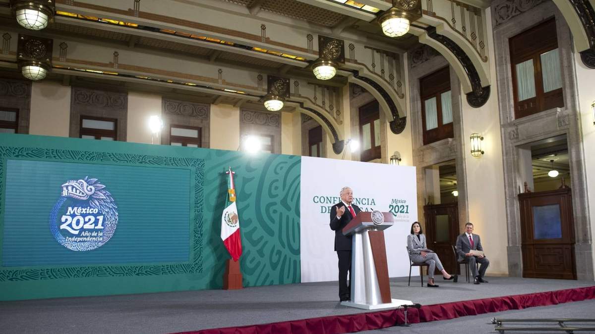 López Obrador en su conferencia de este miércoles