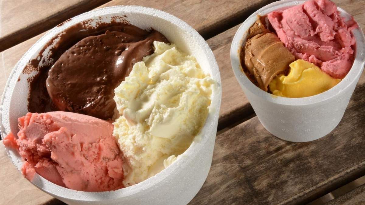 Potes de helado. Fuente: (Instagram)