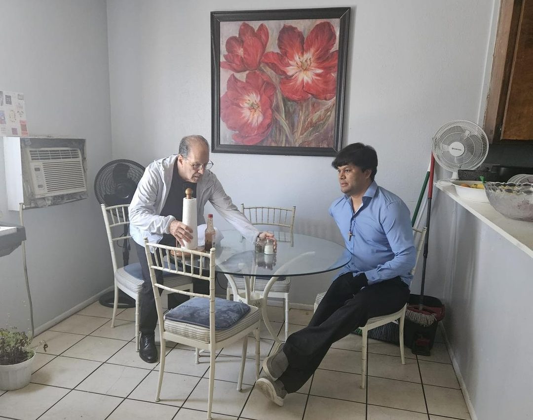 Alejandro Solalinde y José Luis