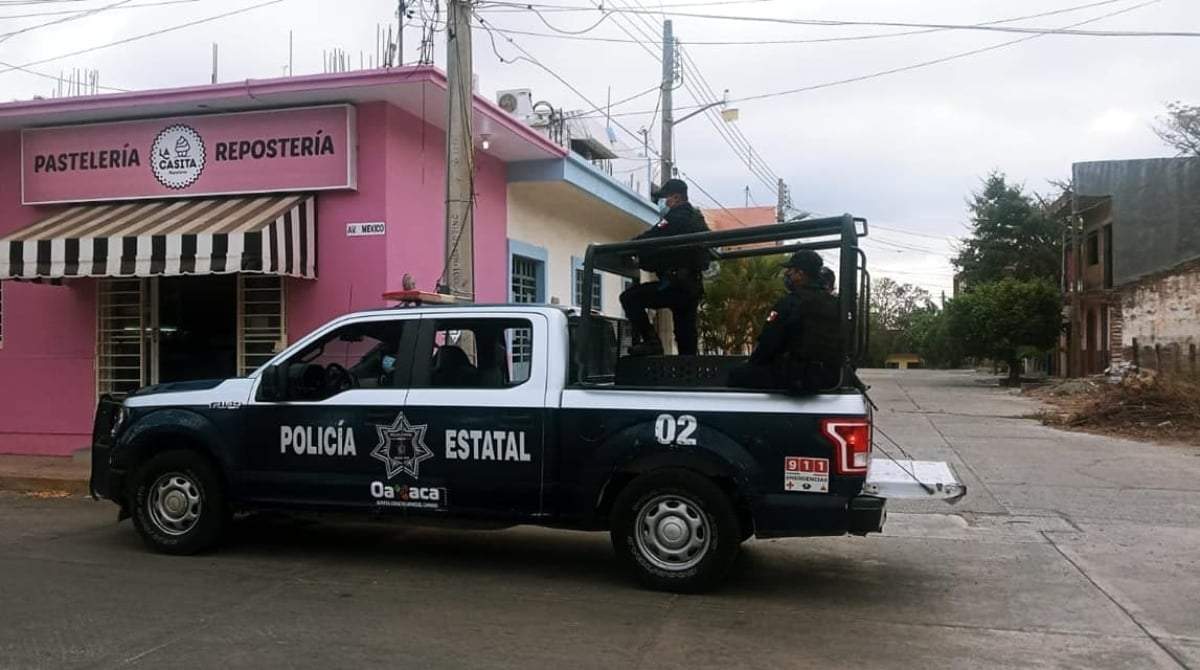 Policías estatales de Oaxaca