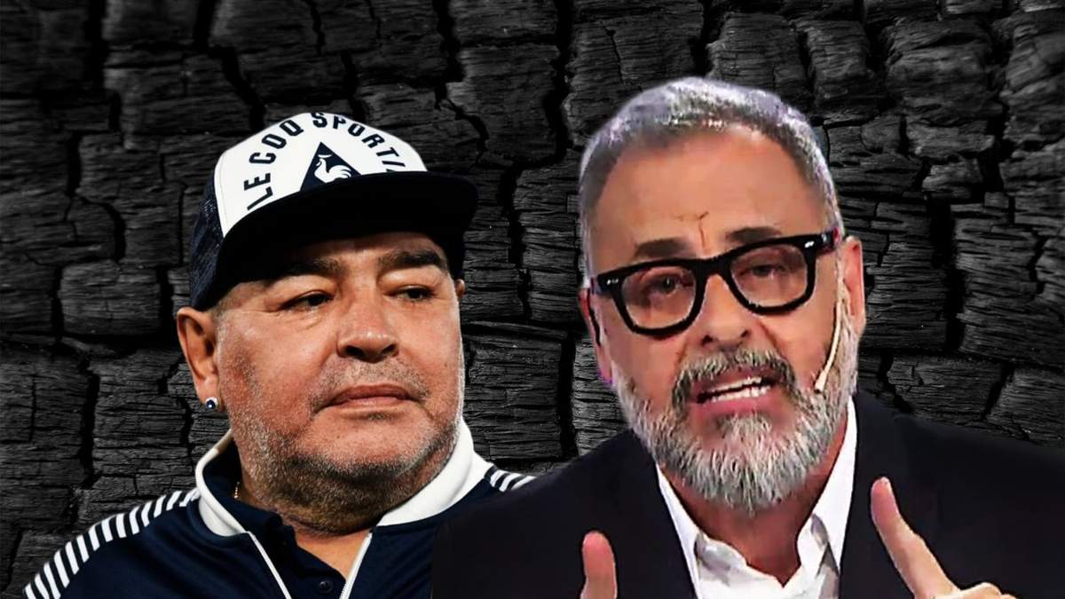 Jorge Rial y Diego Maradona. Fuente: (Minuto Neuquén)