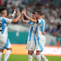 La Selección argentina, sin Messi, derrotó Venezuela