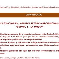 Denuncian condiciones insalubres de migrantes en albergues de Chiapas