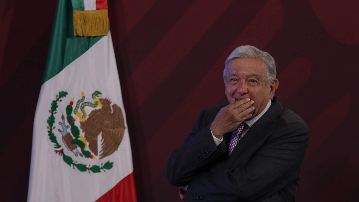 El presidente durante la conferencia matutina de este miércoles