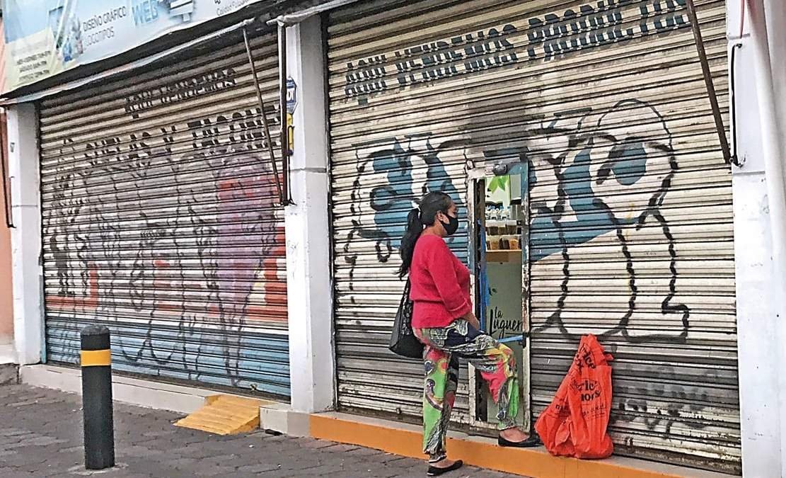Comercios, al borde del cierre. Foto: Eduardo Miranda