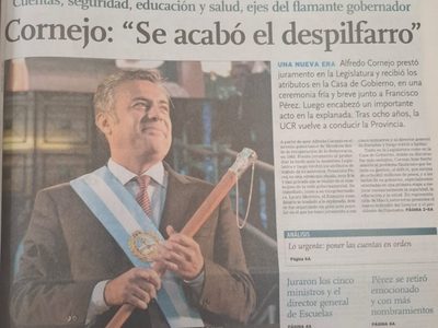 Así arrancó la década cornejista en el Gobierno de Mendoza